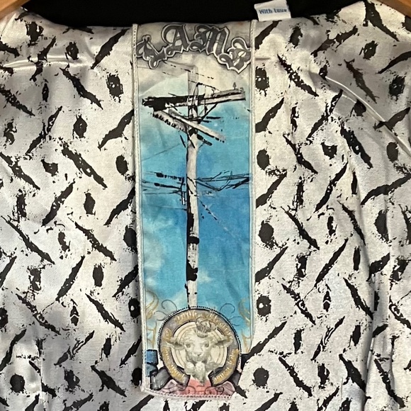 L.A.M.B. Black Vest Lined Loop Hole Closure - Gwen Stefani Collection - NWOT - Picture 3 of 11